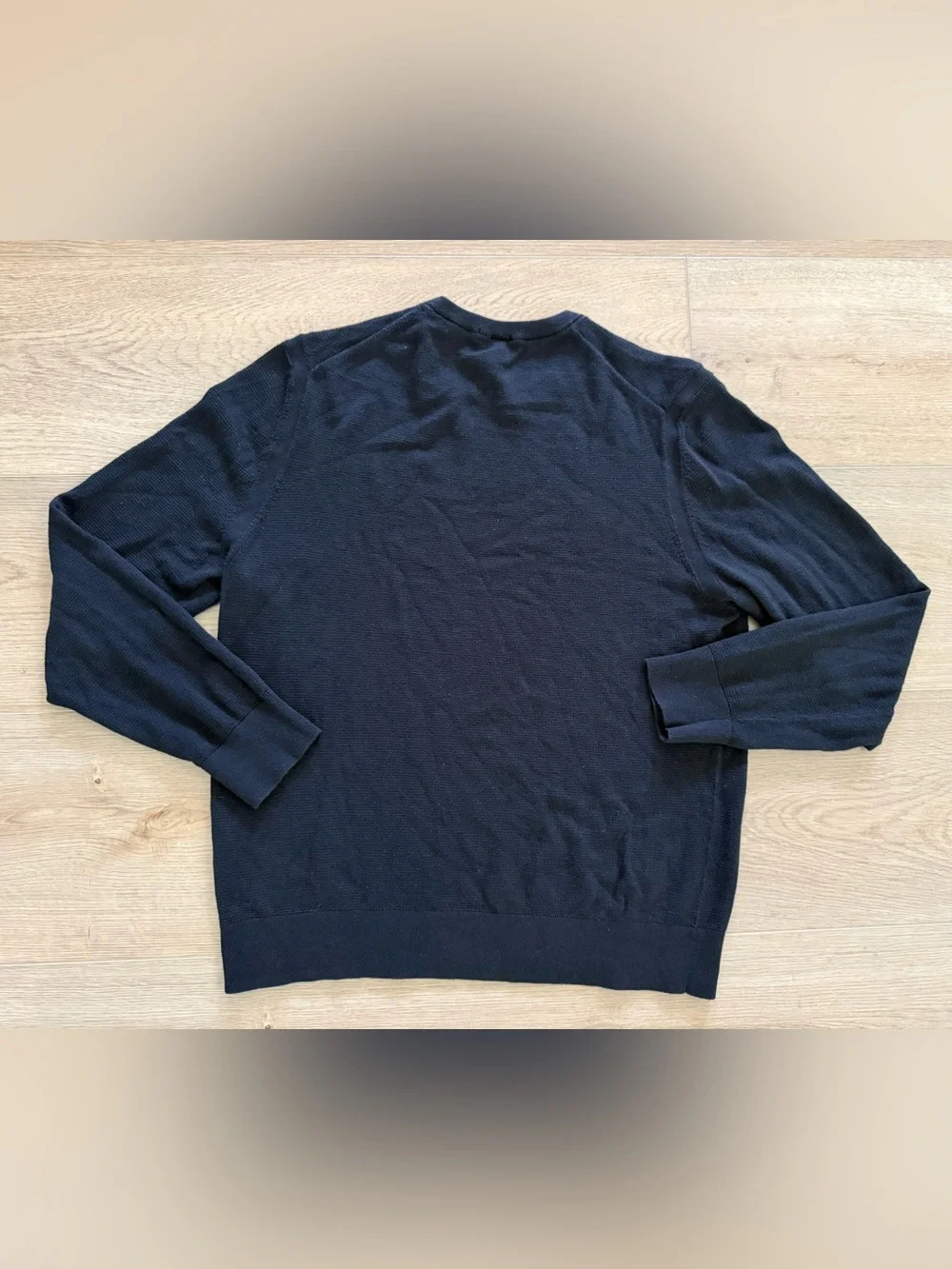 Todd Snyder Italian Yarn Organic Cotton Silk Crewneck Sweater Black Large